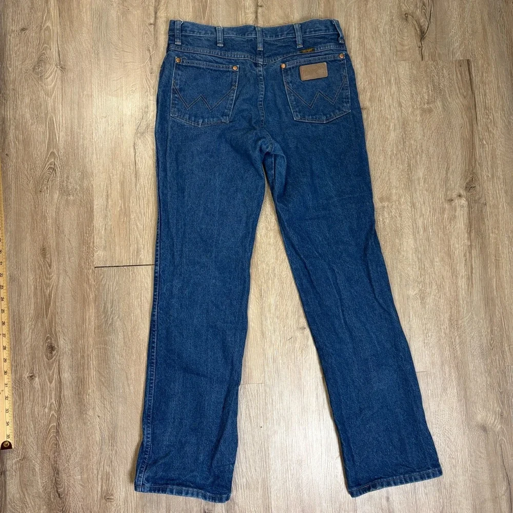 Wrangler Denim Blue Jeans 32x32 Cowboy Cut Straight Mens 936PWD Western